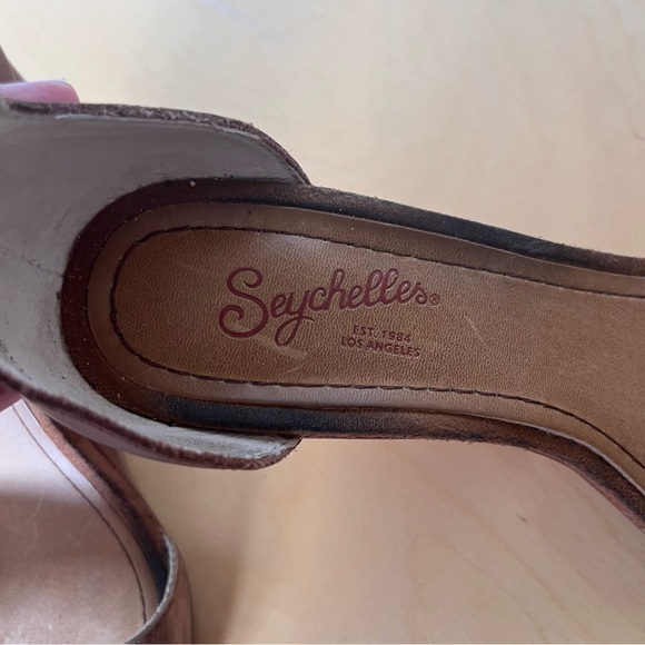 Seychelles Women’s Thyme Wedge Brown Suede Sandal Size 7 - Picture 4 of 9